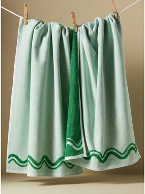 NWT Anthropologie Madeline Terry Dish Towels, Set of 2